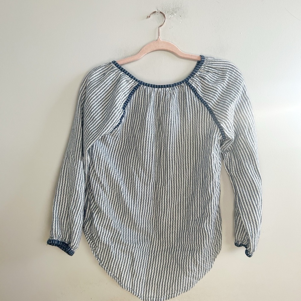 Roller Rabbit Striped Blouse Small - image 3